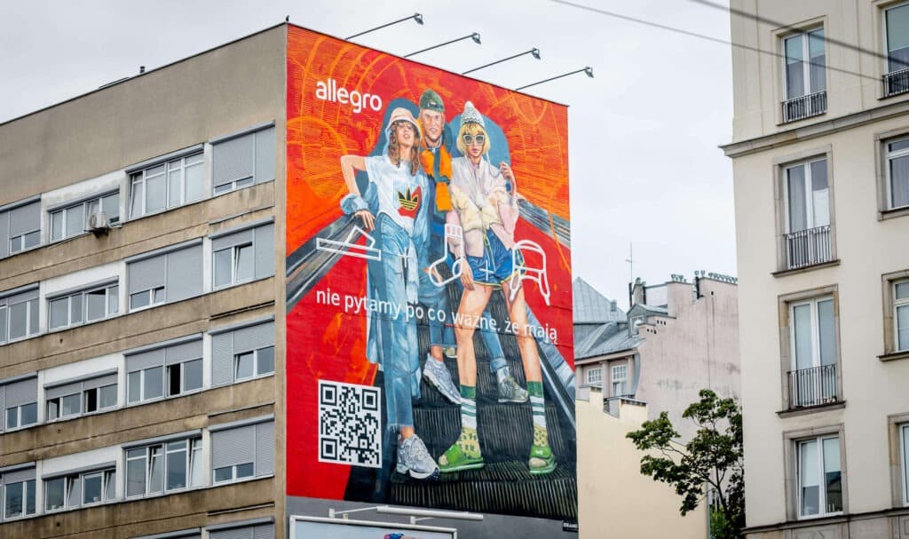 warszawa murale allegro malujemymurale gruparw