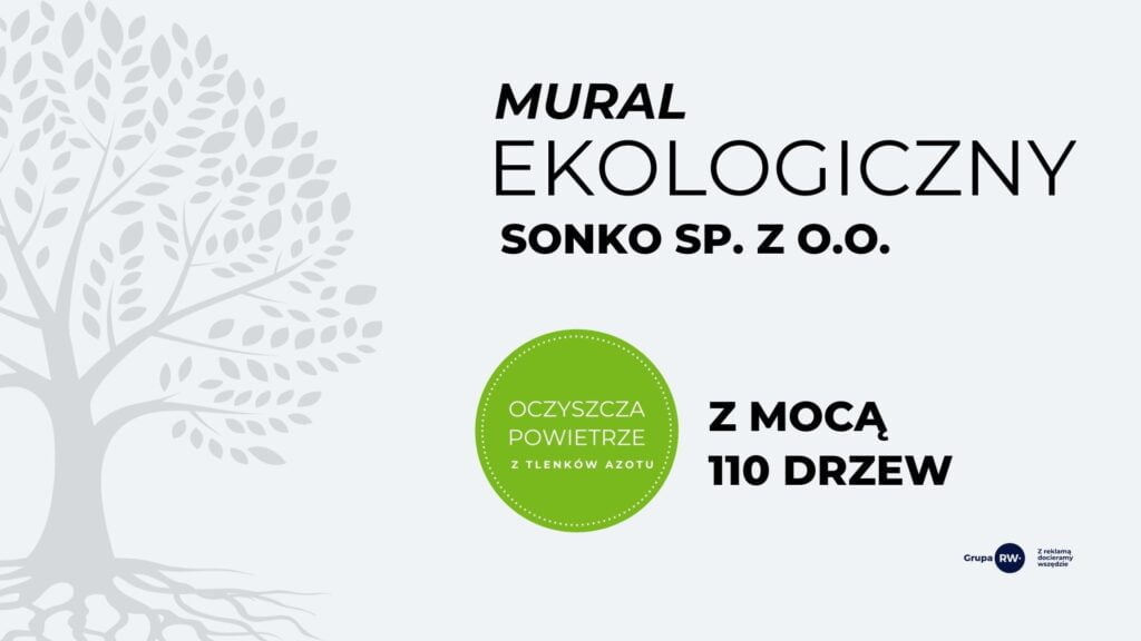 EKOmural sonko redukuje tlenki azotu z moca 110 drzew